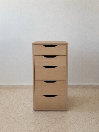 Cajonera IKEA ALEX efecto roble