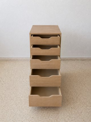 Cajonera IKEA ALEX efecto roble