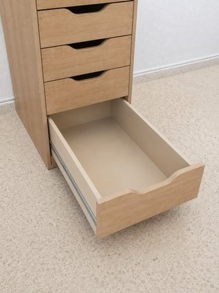 Cajonera IKEA ALEX efecto roble