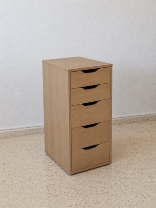 Cajonera IKEA ALEX efecto roble