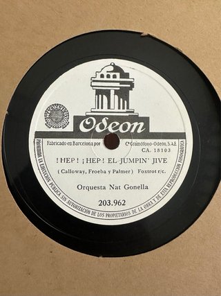 Disco Vinilo Odeon Tocando el Arpa Dorada
