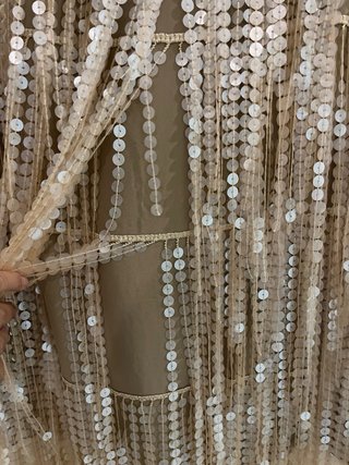 Falda Zara flecos lentejuelas T/S