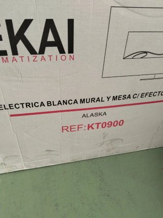 Kekai Chimenea Eléctrica de Pared Empotrable para Interior 1600W Alaska