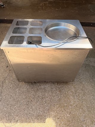 Plancha fría para helados