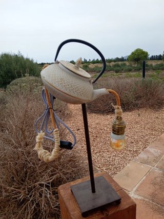 Lampara artesanal , Tetera del Alquimista