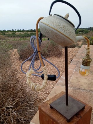 Lampara artesanal , Tetera del Alquimista