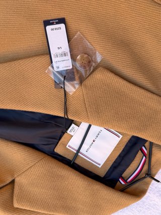 Abrigo Tommy Hilfiger Lana Camel Talla M