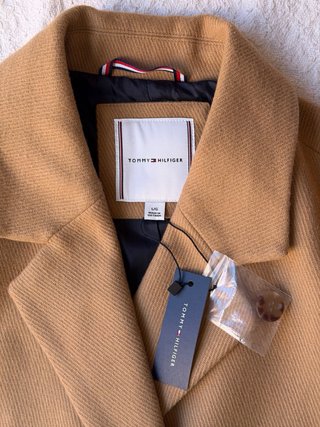 Abrigo Tommy Hilfiger Lana Camel Talla M