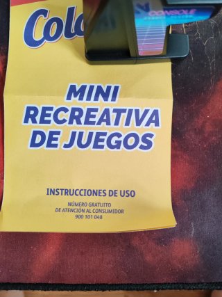 Mini recreativa Colacao retro arcade portátil