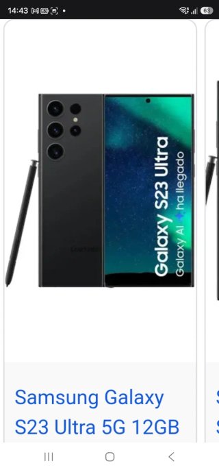 Samsung S23 Ultra 512GB Negro.