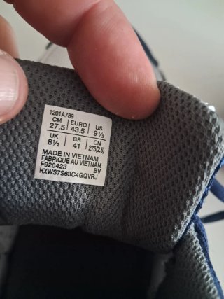 Zapatillas Asics Azul y Plata