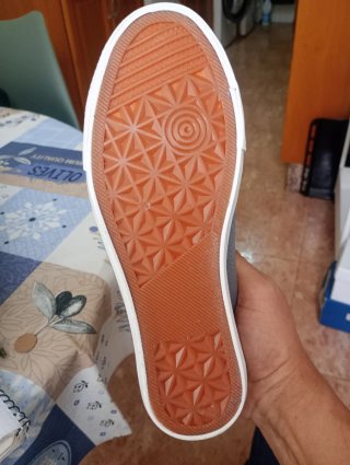 Zapatillas lona color gris  unisex talla 40