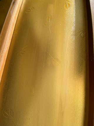 3 Puertas de madera con cristal anaranjado