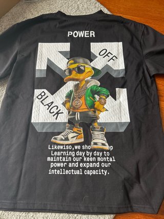 T-shirt Off-White Preta
