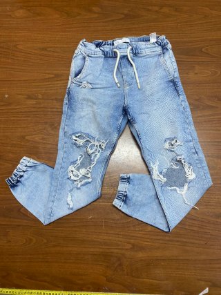 Pantalón Roto Bershka Azul