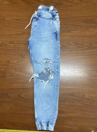 Pantalón Roto Bershka Azul