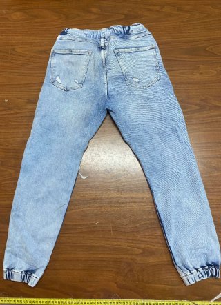 Pantalón Roto Bershka Azul