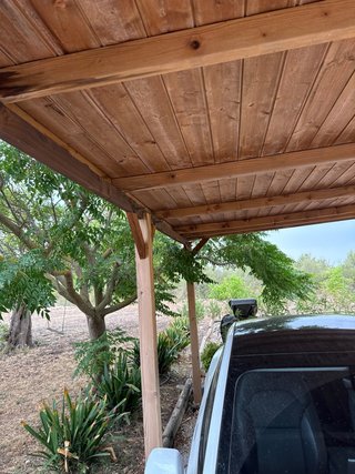 Cubierta de madera 3x5m