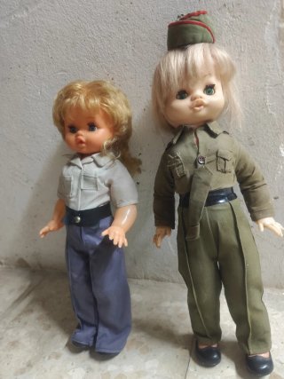 Muñecas antiguas militar años 60
