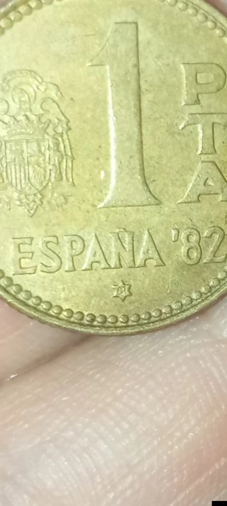 1 Peseta España 1982 Mundial con error