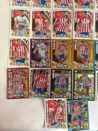Lote Cartas Atlético de Madrid Adrenalyn 2015-16
