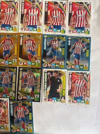 Lote Cartas Atlético de Madrid Adrenalyn 2015-16