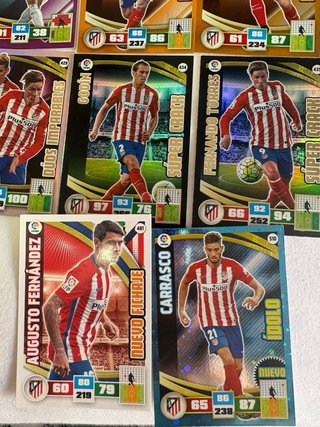 Lote Cartas Atlético de Madrid Adrenalyn 2015-16
