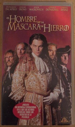 El Hombre de la Máscara de Hierro VHS
