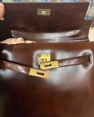 Bolso Piel Marrón Estilo Birkin