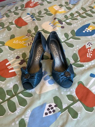Tacones Mustang Azul Talla 39