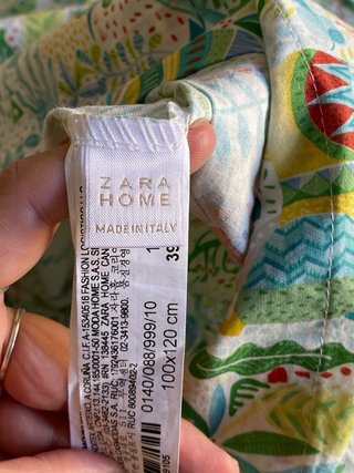 Sábanas cuna Zara Home estampado animales y selva