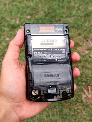Game Boy Color Negra Transparente | OSD IPS
