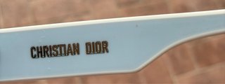 Occhiali da sole Christian Dior azzurri con stelle