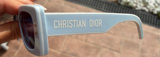 Occhiali da sole Christian Dior azzurri con stelle