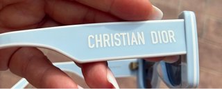 Occhiali da sole Christian Dior azzurri con stelle
