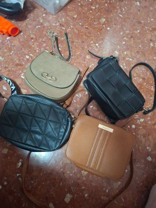 Lote 4 Bolsos Bandolera Mujer