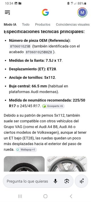 Llantas Audi 17 Pulgadas