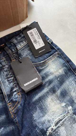 DSQUARED2 Jeans Blu Denim Strappati