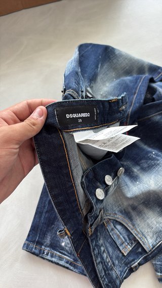 DSQUARED2 Jeans Blu Denim Strappati