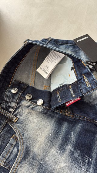 DSQUARED2 Jeans Blu Denim Strappati