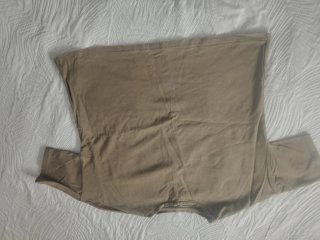 Camiseta ancha beige