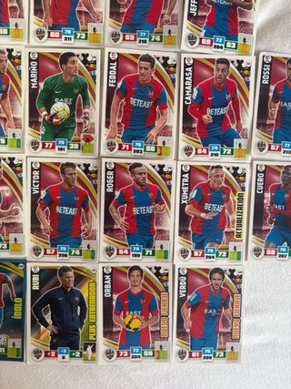 Lote Cartas Levante Adrenalyn 2015-16