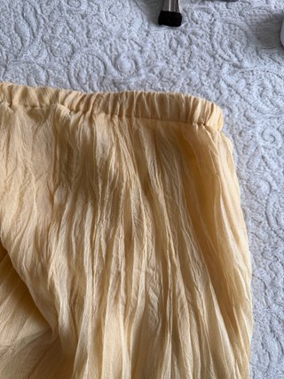 Falda larga Zara amarilla