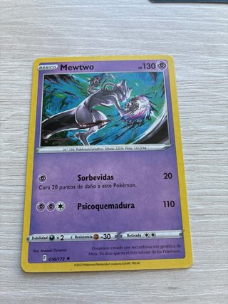 4 Cartas Pokémon VMAX (Gyarados, Mewtwo, Chandelur