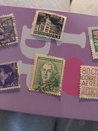Lote de sellos postales variados