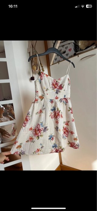 Vestito estivo floreale bianco