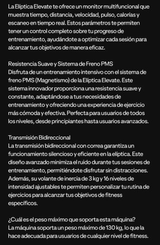 Elíptica elevante 1000