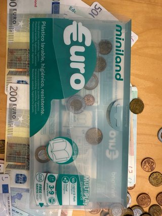 Miniland Billetes y Monedas Euro Juguete