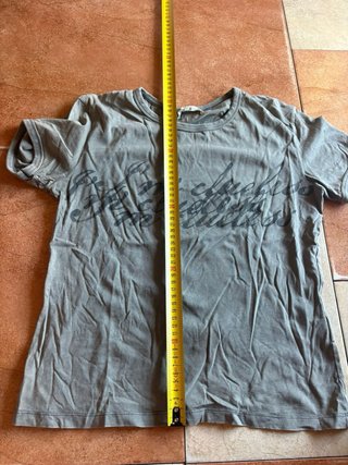 Camiseta corta mujer verde oliva