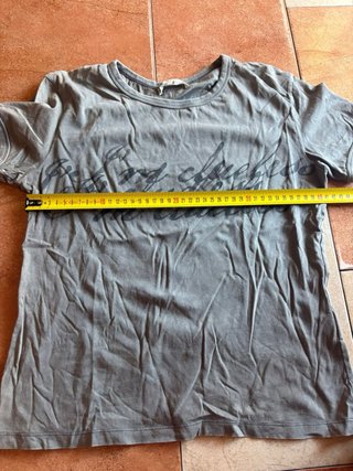 Camiseta corta mujer verde oliva